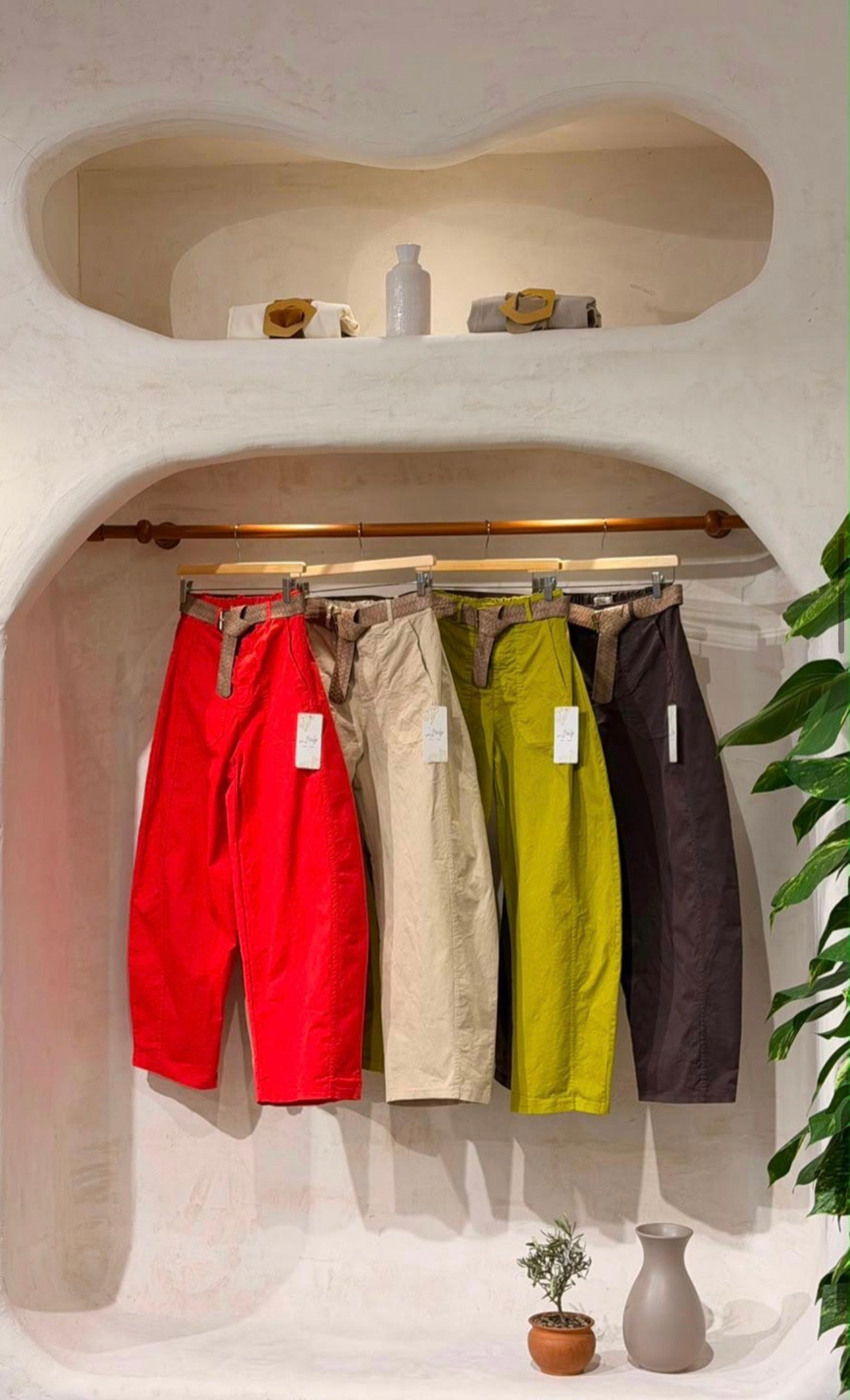 Juliette Barrel Pants - Olive