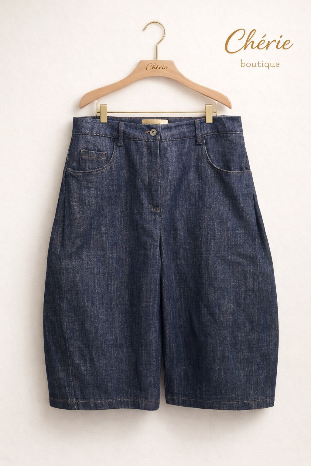 Chérie Denim bermuda Barrel