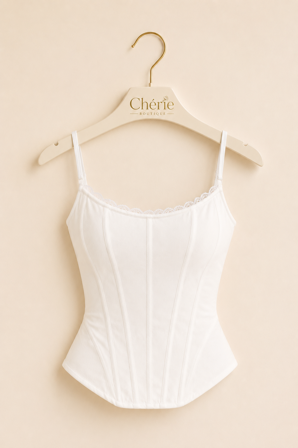 Corset Blanc Perle