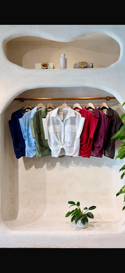 Pocket Belle Shirt — Olive