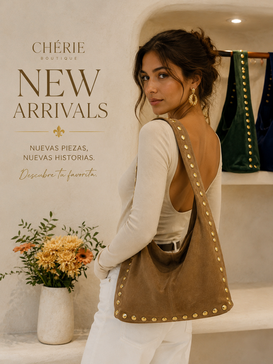 Mia Studded Bag - Camel