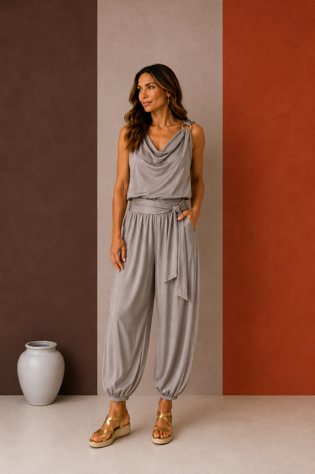 Allure Bombacho Set - Dove Gray
