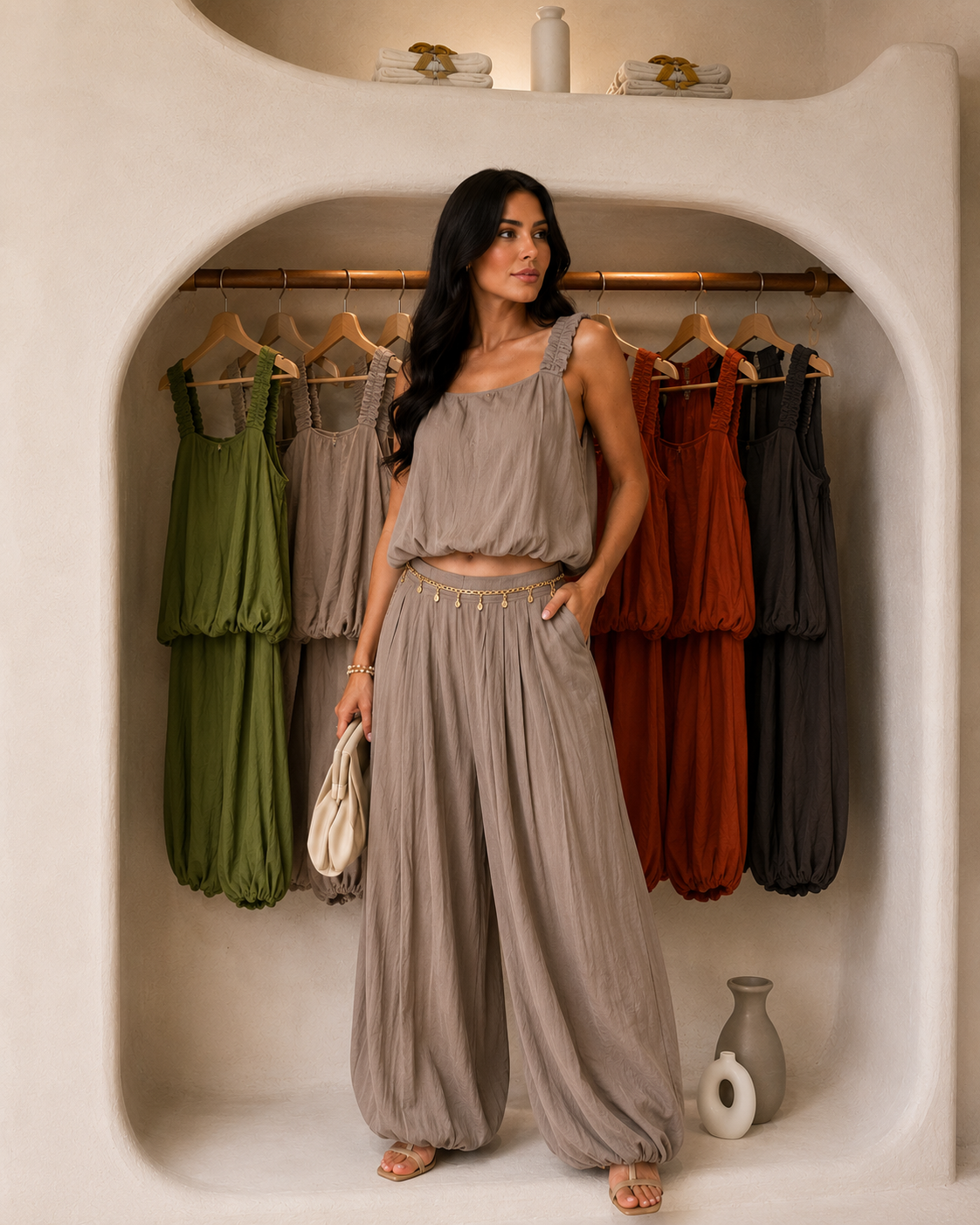 Élan Bombacho Set - Sand Taupe