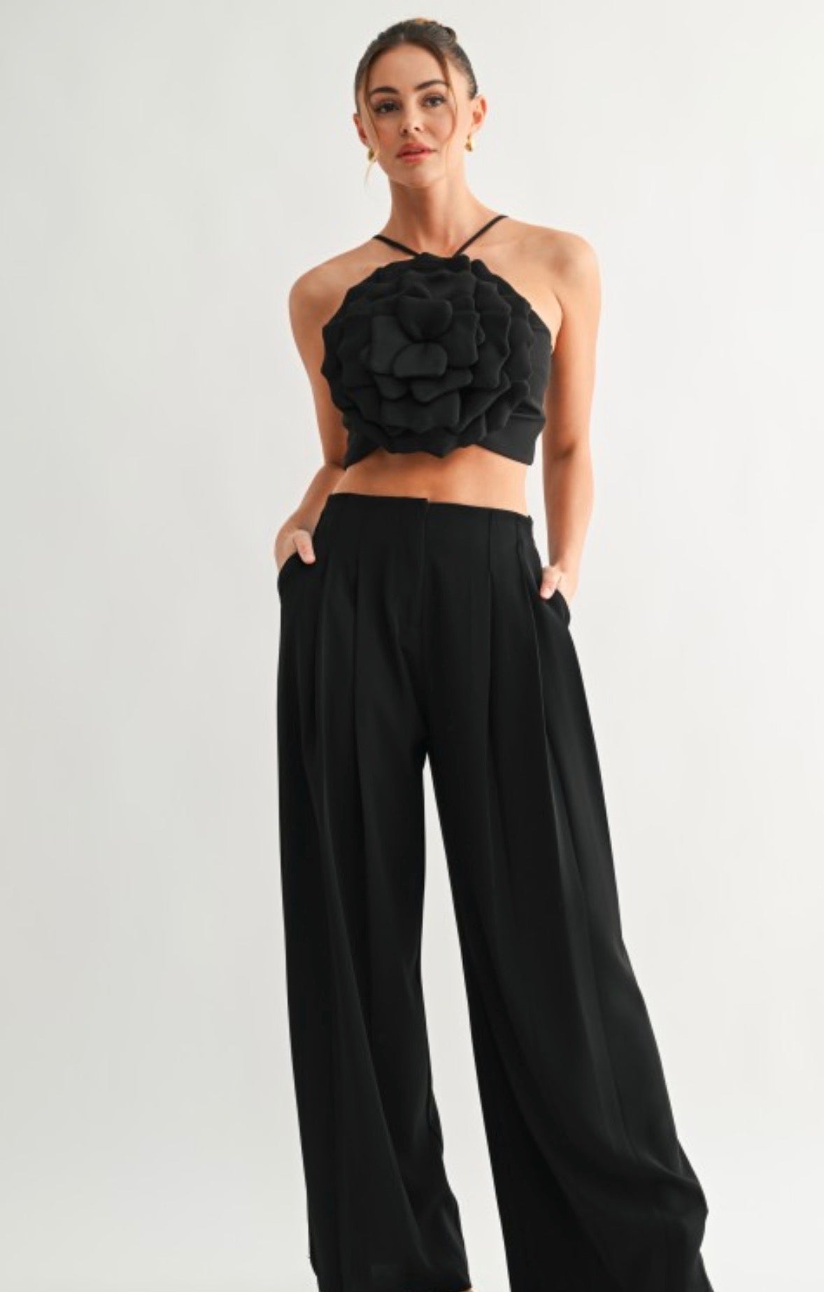 Chérie wide-Leg silhoutte pants
