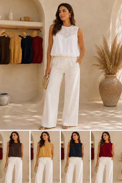 Jade Top - White