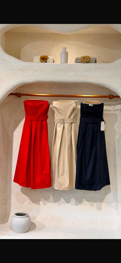 Amour Midi Dress - Red