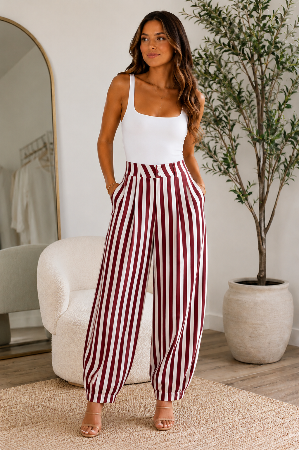 Pant Barrel Rubis