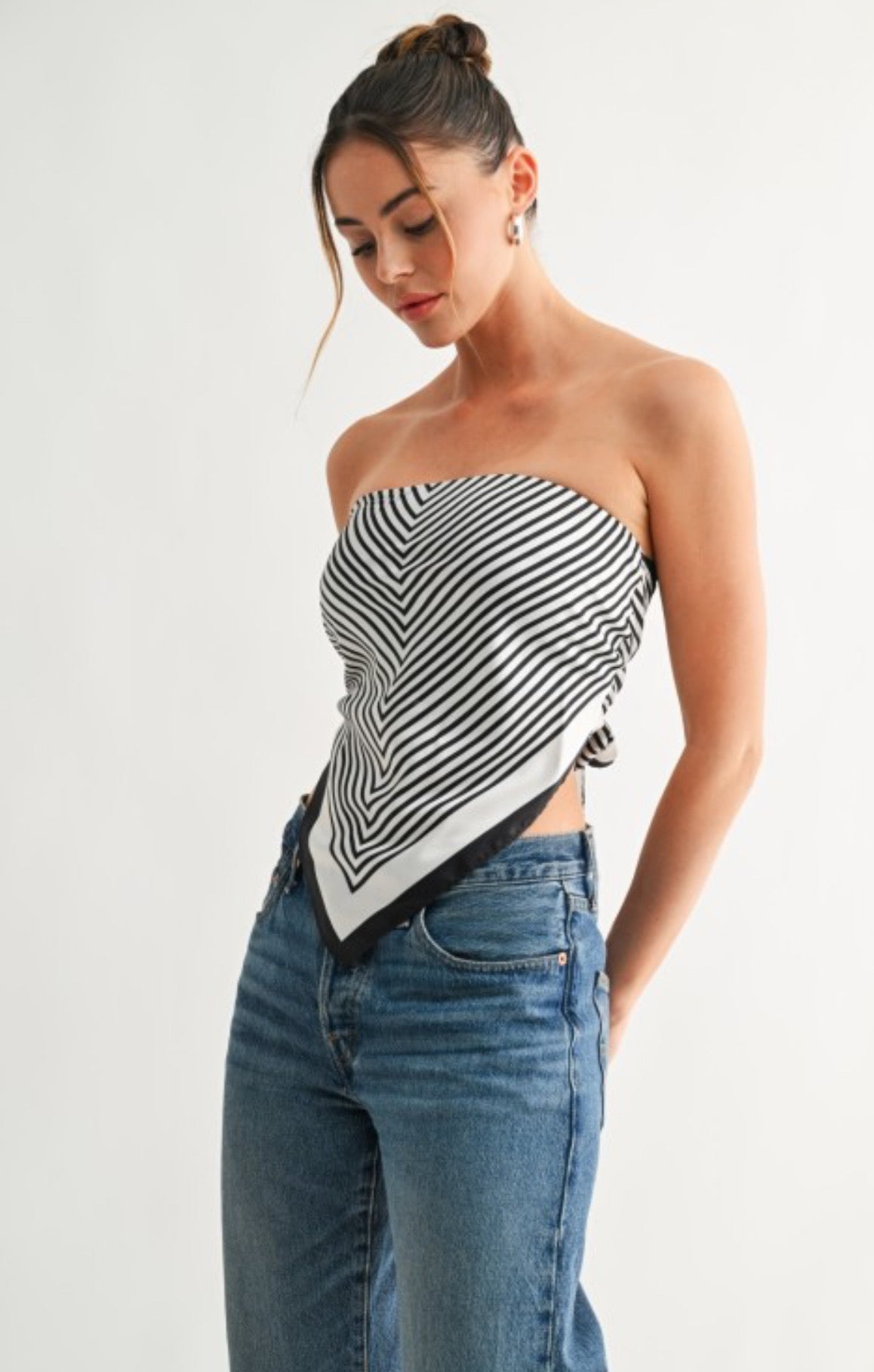 Chérie Scribble Scarf Top