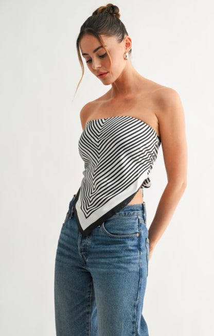 Chérie Scribble Scarf Top