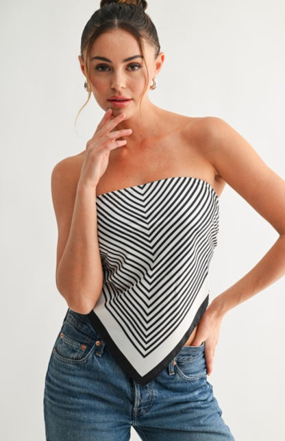 Chérie Scribble Scarf Top