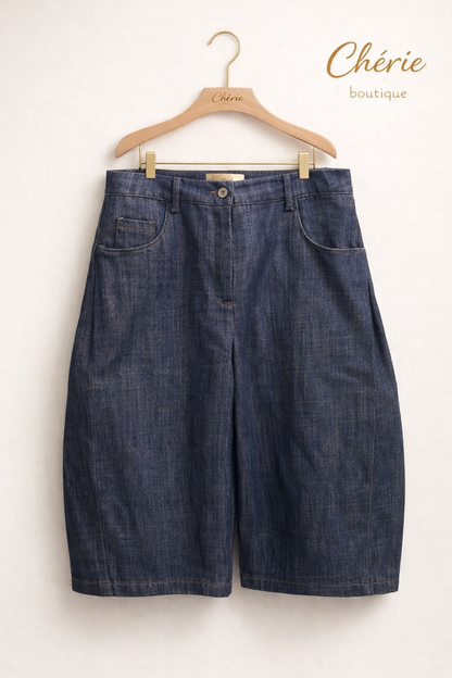 Chérie Denim bermuda Barrel