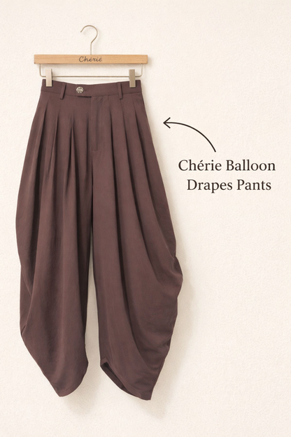 Chérie Balloon Draped Pants